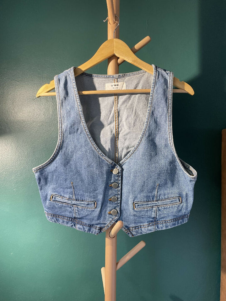 Small denim waist coat