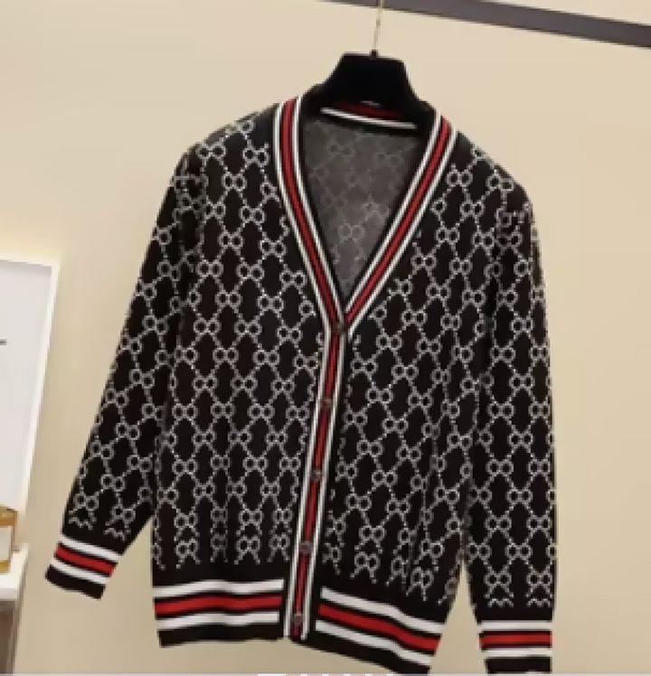 Cardigans For Women Fashion Loose V-Neck Knitted Cardigan
