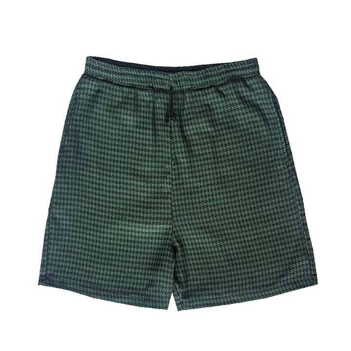 Green Houndstooth Shorts