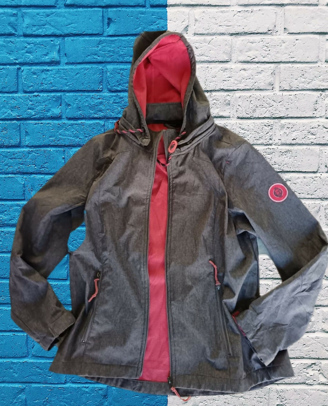 Ladies grey running jacket