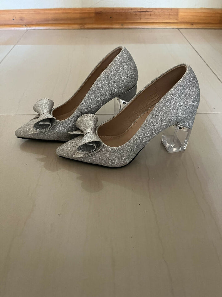 Silver heels