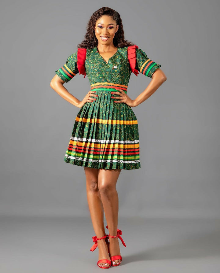 Traditional Attire Pleated Sepedi Dress