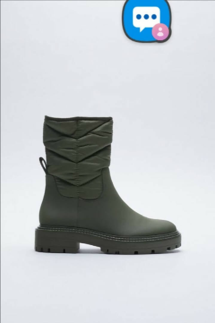 Army green boot