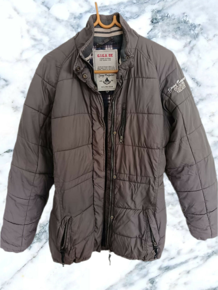 Men's Grey Puffer Jacket