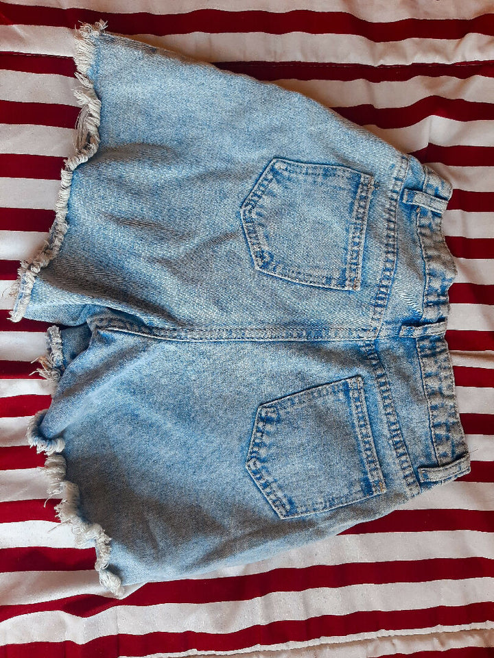 Stonewash shorts