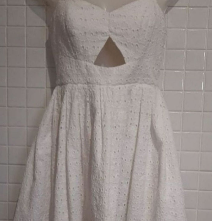 Image of White Broderie anglaise Summer Dress