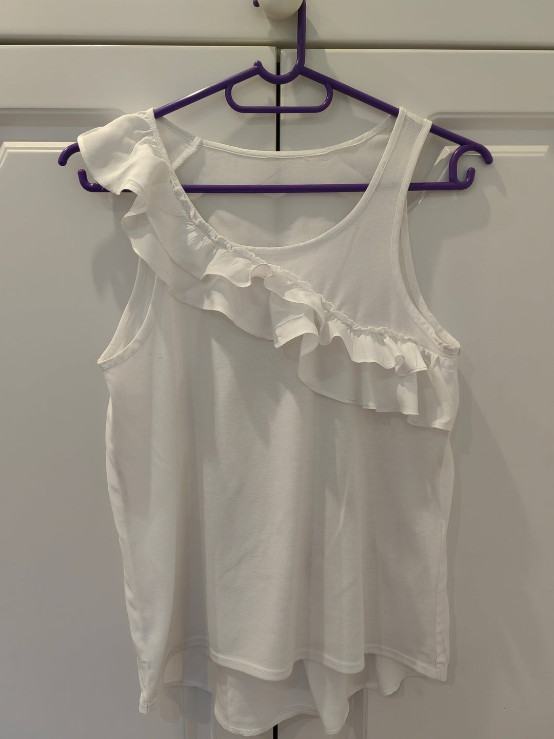 Image of White Detailed Top