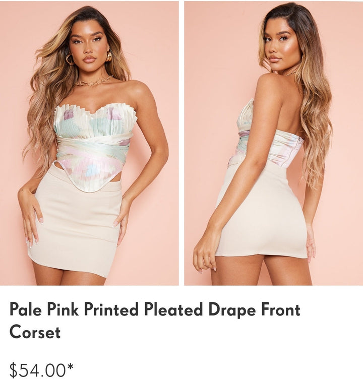 Image of Prettylittlething corset 