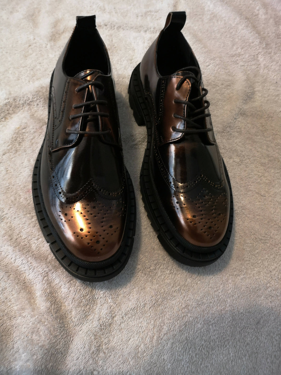 Image of Chunky Sole Lace Up Loafers