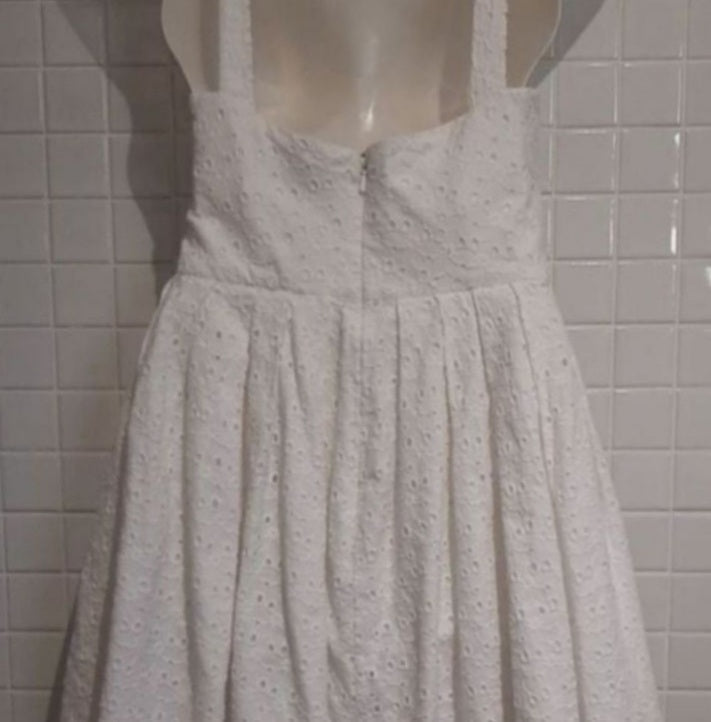 Image of White Broderie anglaise Summer Dress