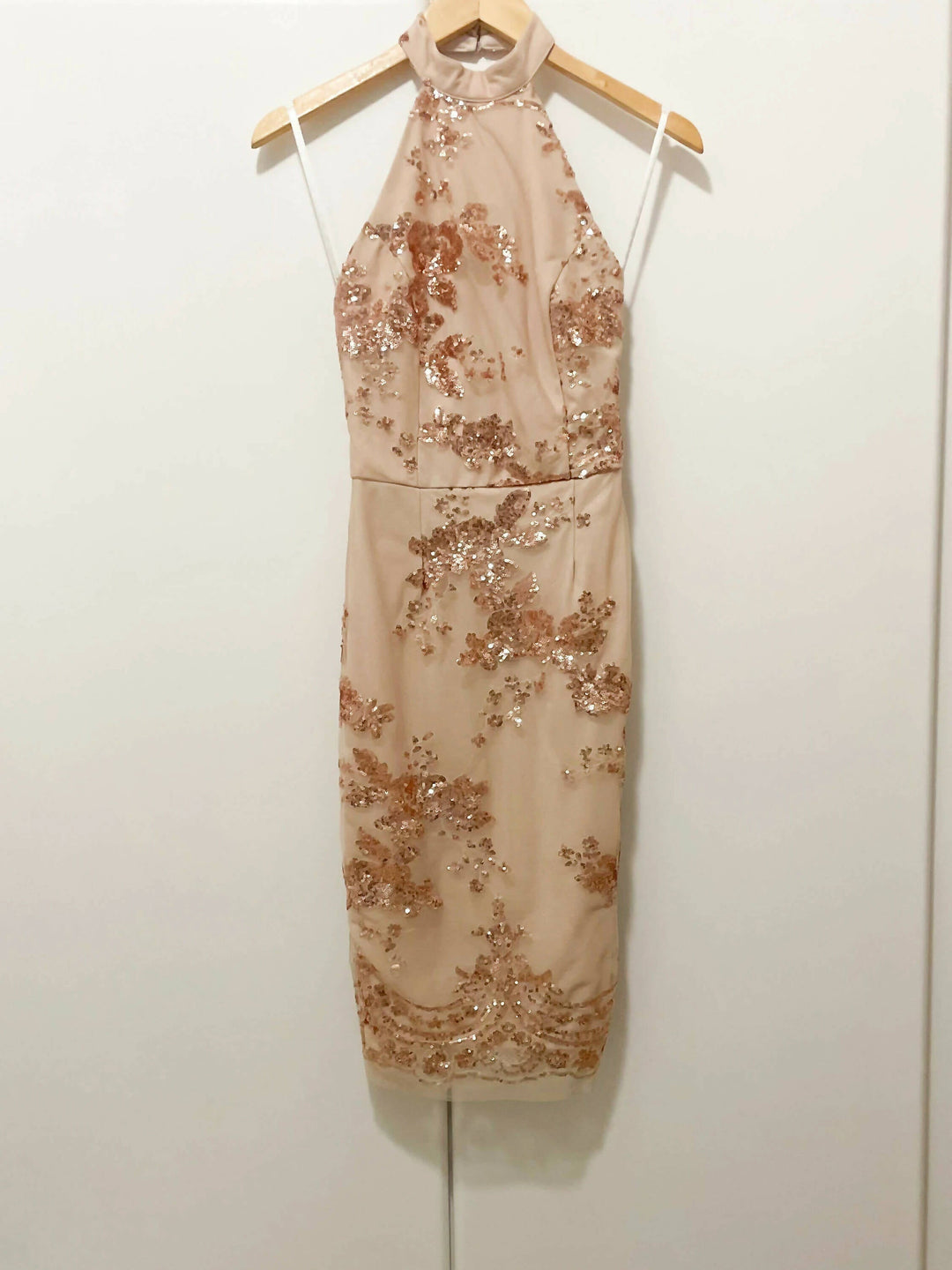 Image of Asos Blush Pink Sequence Dress