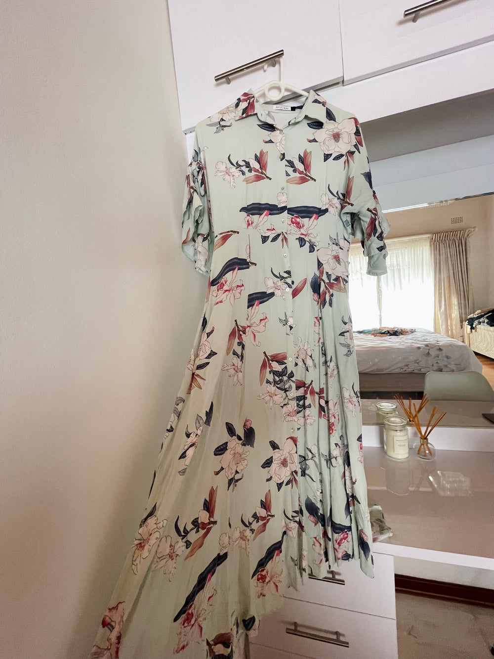 Image of Button-through floral dress 