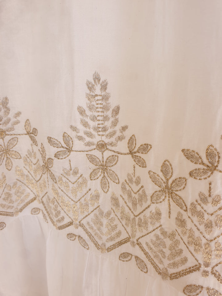 Image of White and Gold embroidery 