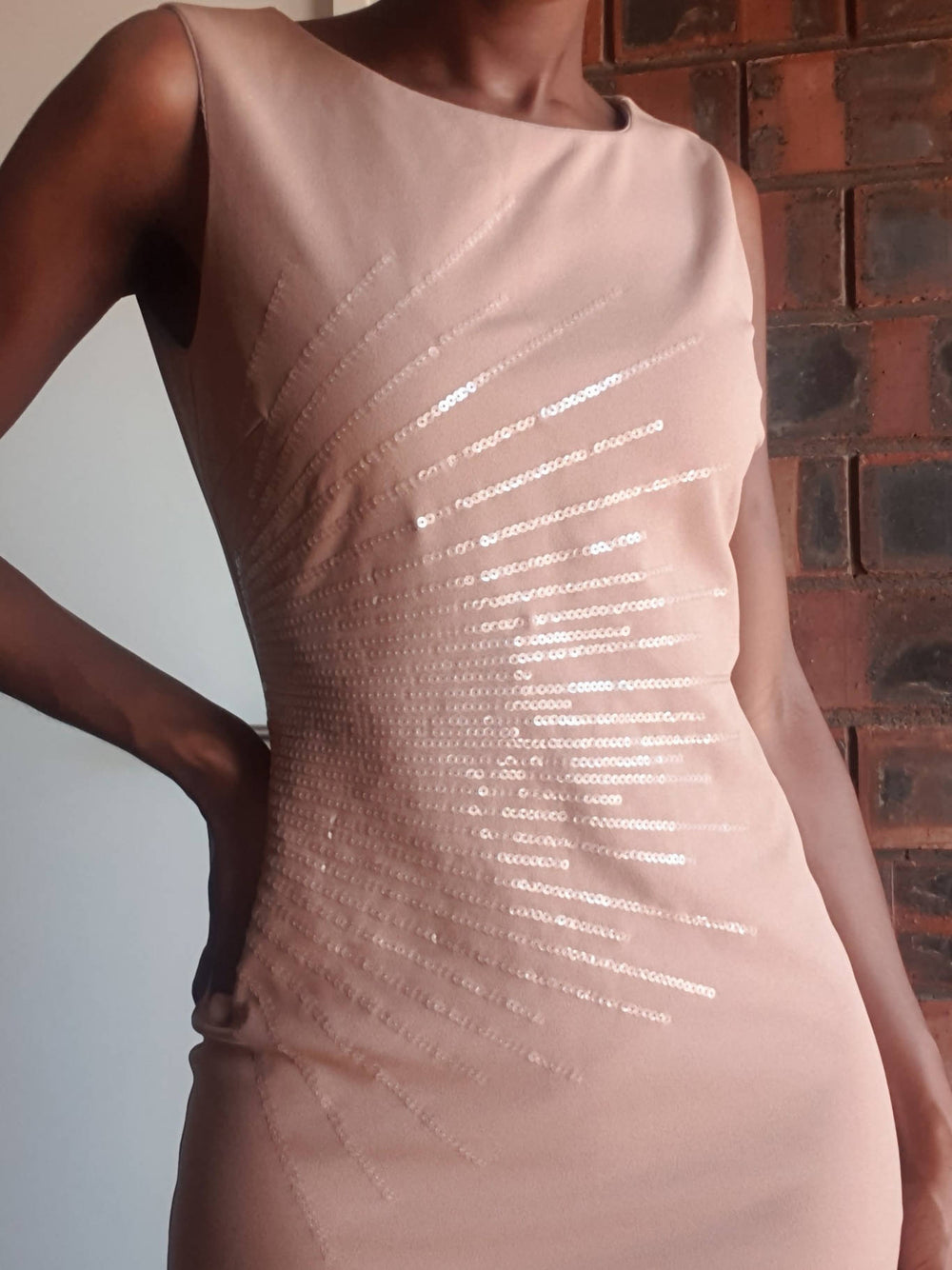 Image of Cocktail Dress With Sequin Detail