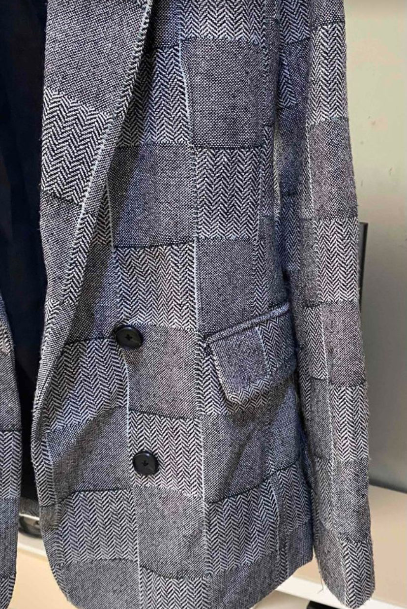 Image of ONLY check Double Breasted Coat