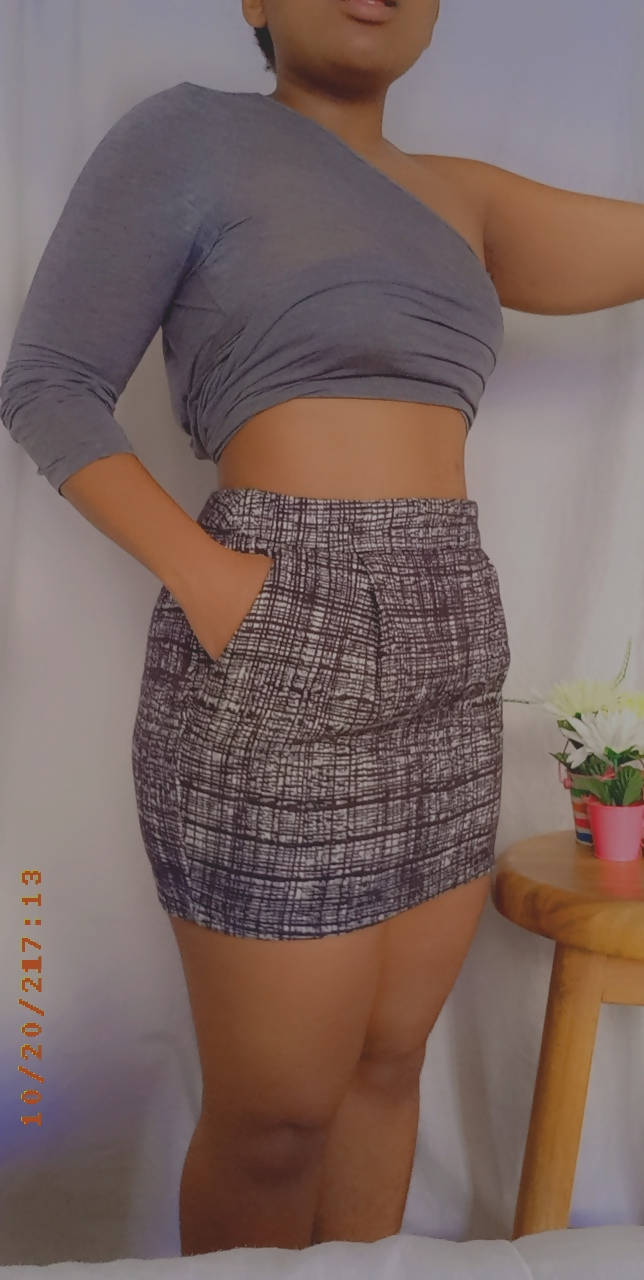 Image of Mango Tweed Skirt