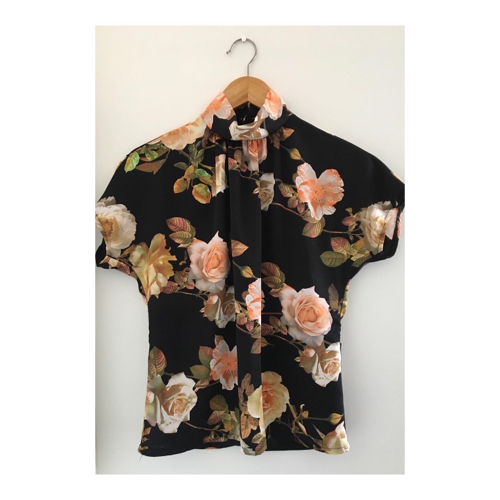 Image of Silk Floral Blouse