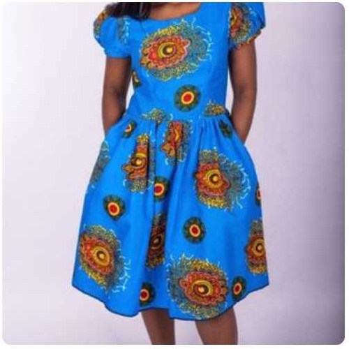 Image of African Print Dress