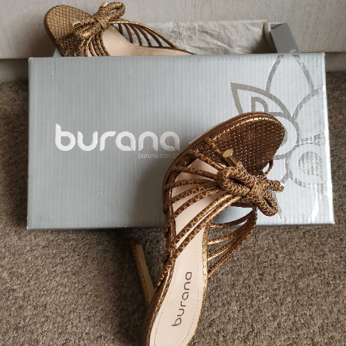 Image of Bronze Heel Sandals