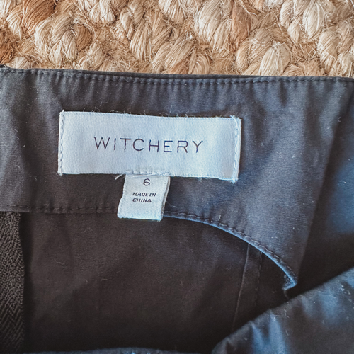 Image of Witchery Cotton Ruched Blouse