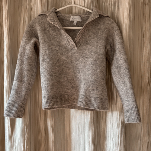 Image of Witchery Grey Collared Top