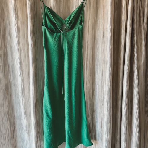 Mango Emerald Green Midi Dress