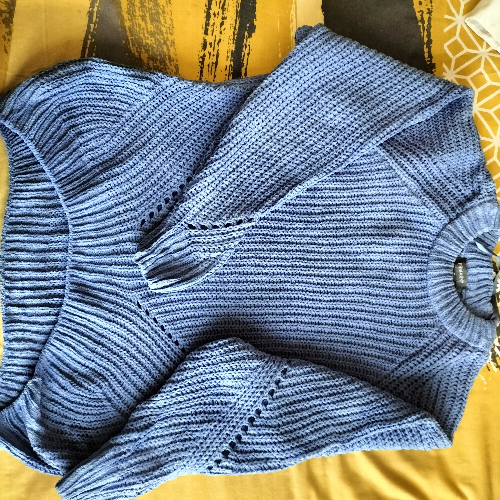 Image of Blue Wool Jersey