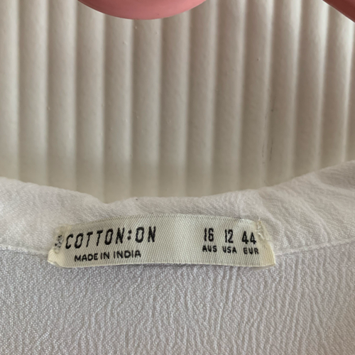 Image of Cotton On White Buttoned Up Shirt