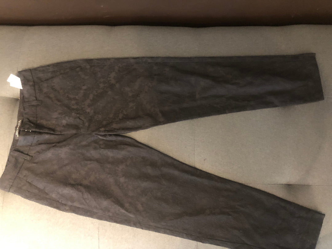 Image of Black Patterned Trousers 