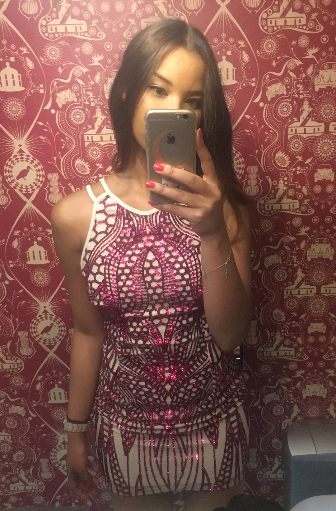Image of Pink sequin dress