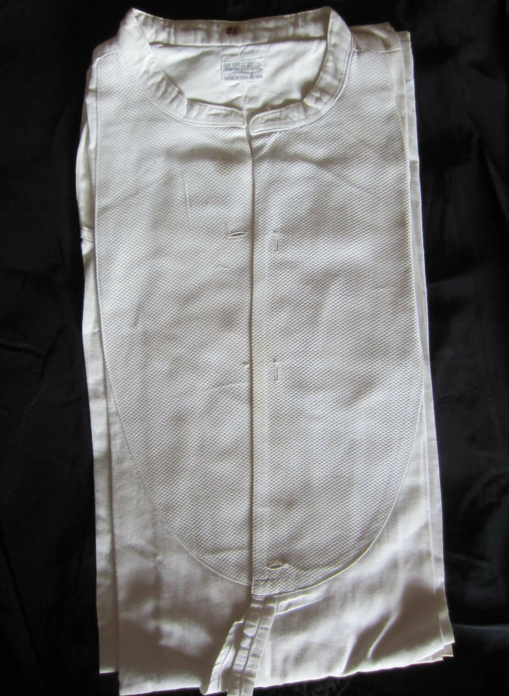 Image of Antique White Starched Shirt