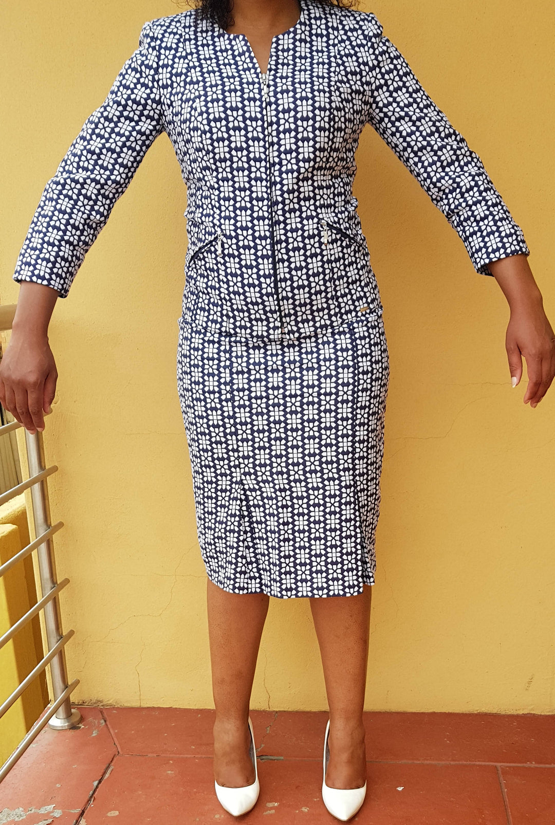 2 Piece lady's formal skirt and jacket