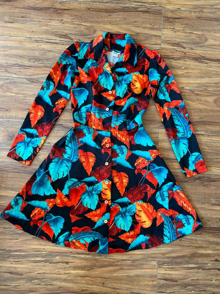 Image of Glare Floral Button Down Dress