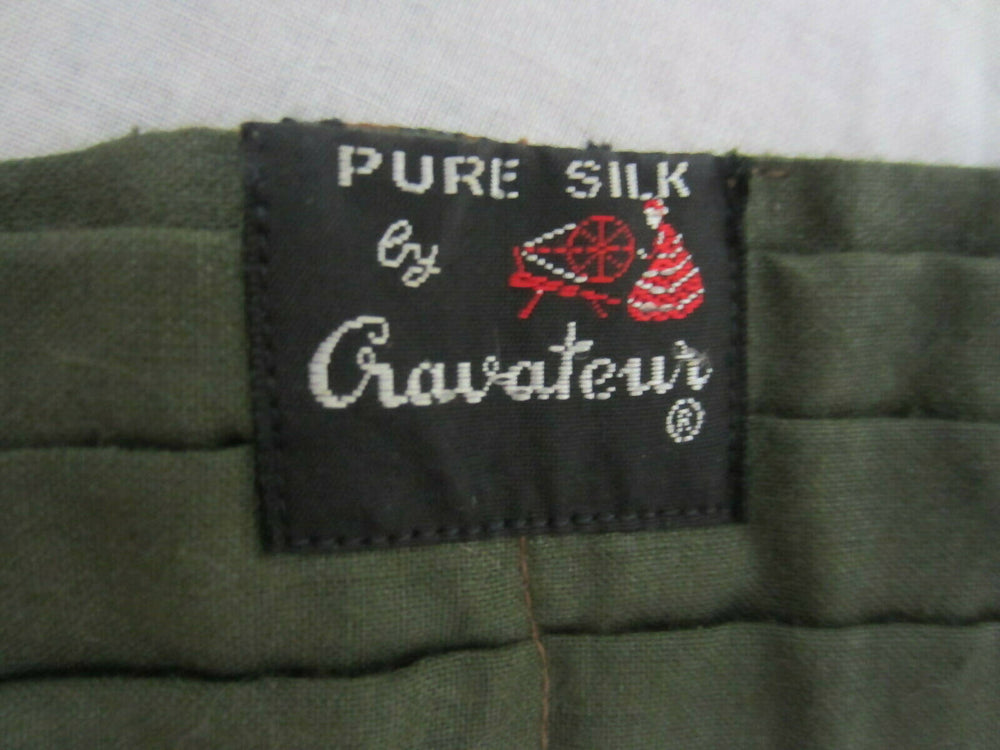 Image of Vintage Pure Silk Cravateur Cravat Scarf