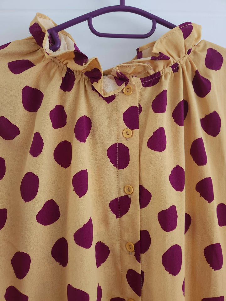 Image of Mustard And Yellow Blouse