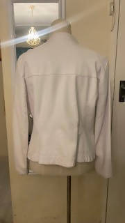 Image of Guess Leather-Like Jacket White