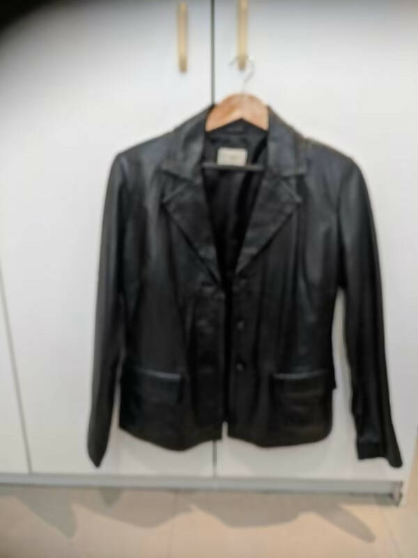 Image of Black Soft Leather Jacket