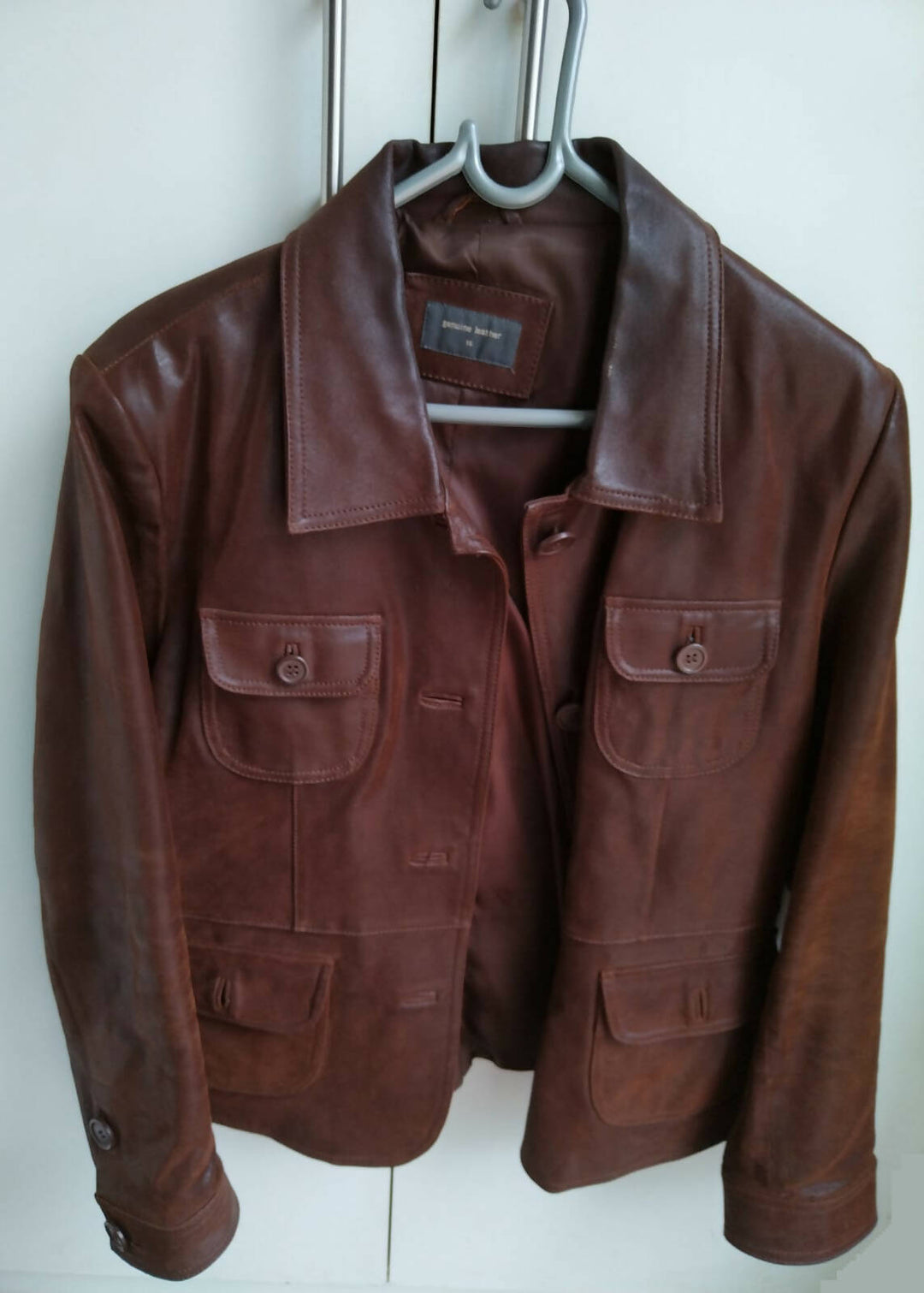 Image of Woolworths Genuine Leather Jacket