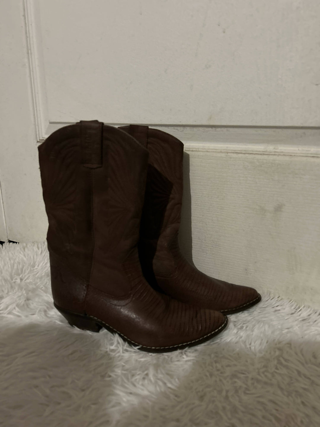 Image of Genuine Leather Cowboy Boots