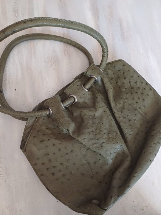Image of Ostrich Leather Handbag