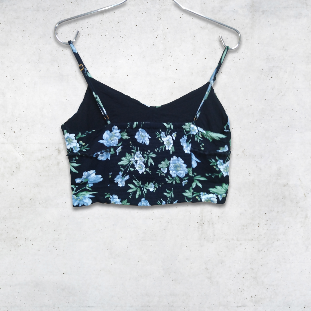 Image of Floral Spaghetti Strap Crop Top