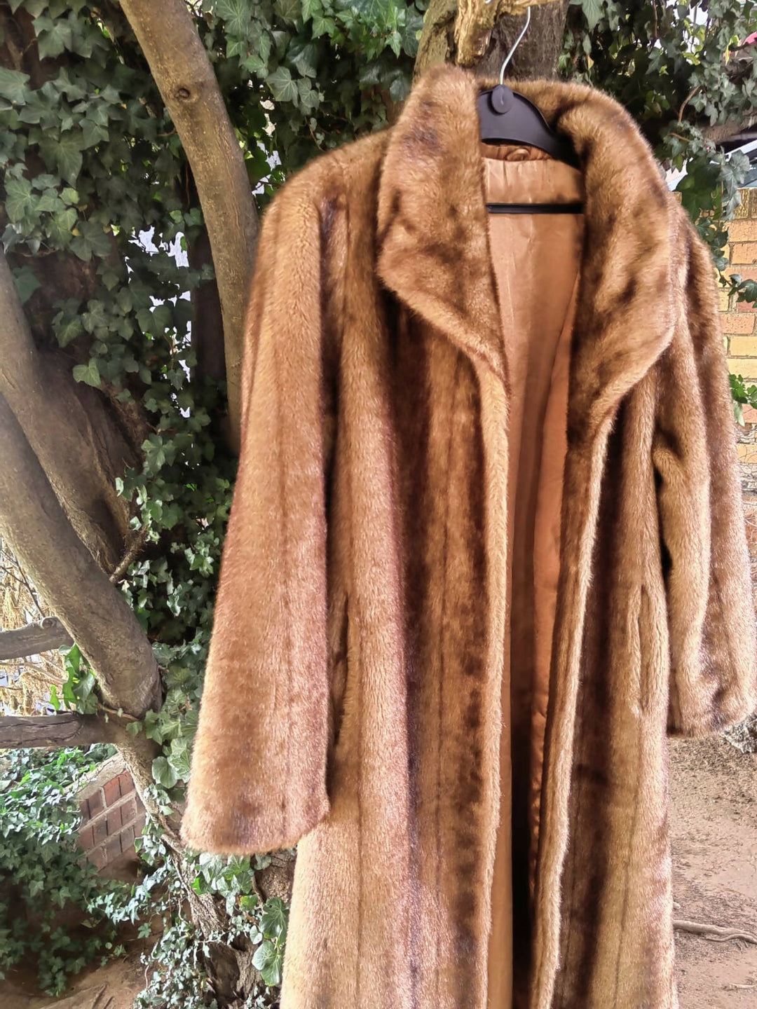 Image of Full Length Fuax Fur Coat
