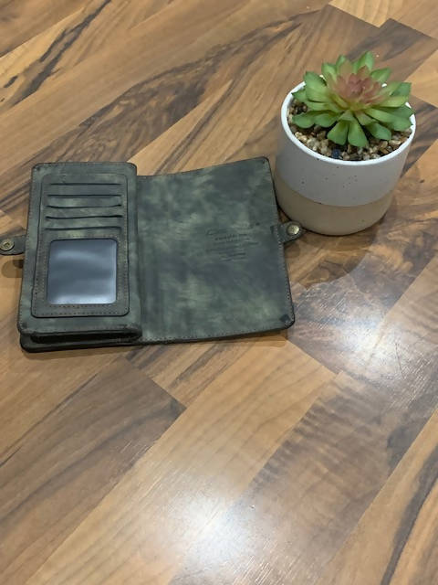 Faded leather wallet