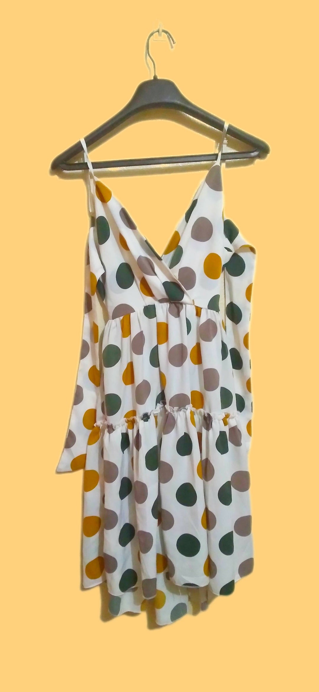 Image of Colourful Polka Dot Dress