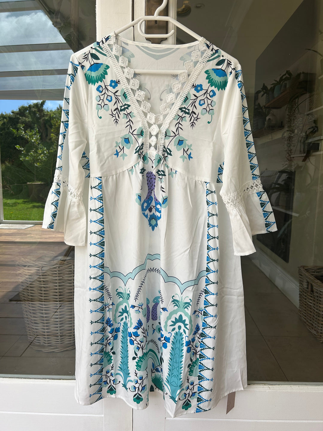 Image of Long Sleeve Floral Summer Dress
