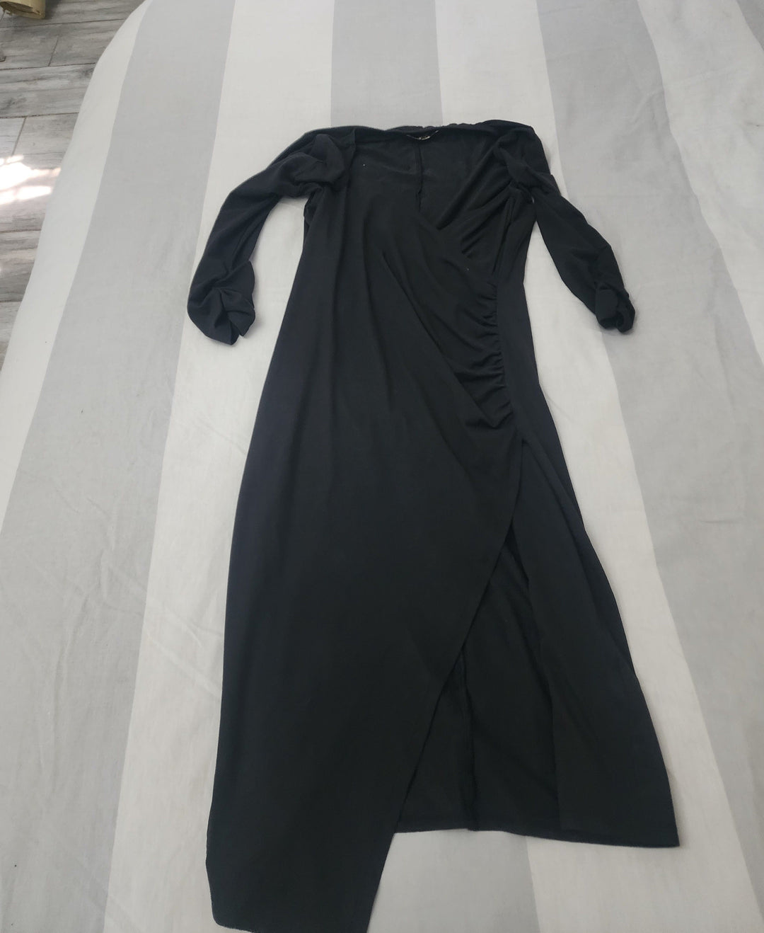Image of Satin Black Dress 