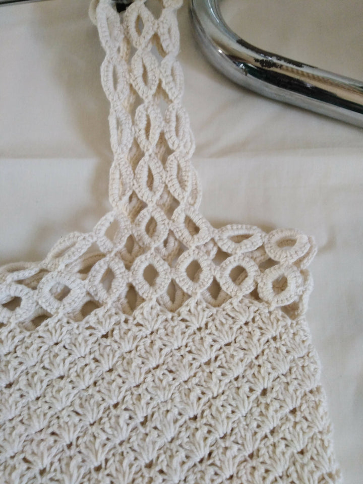 Image of Cream crochet top