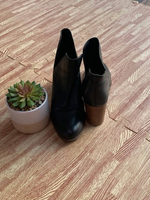 Image of Leather Slip On Boot