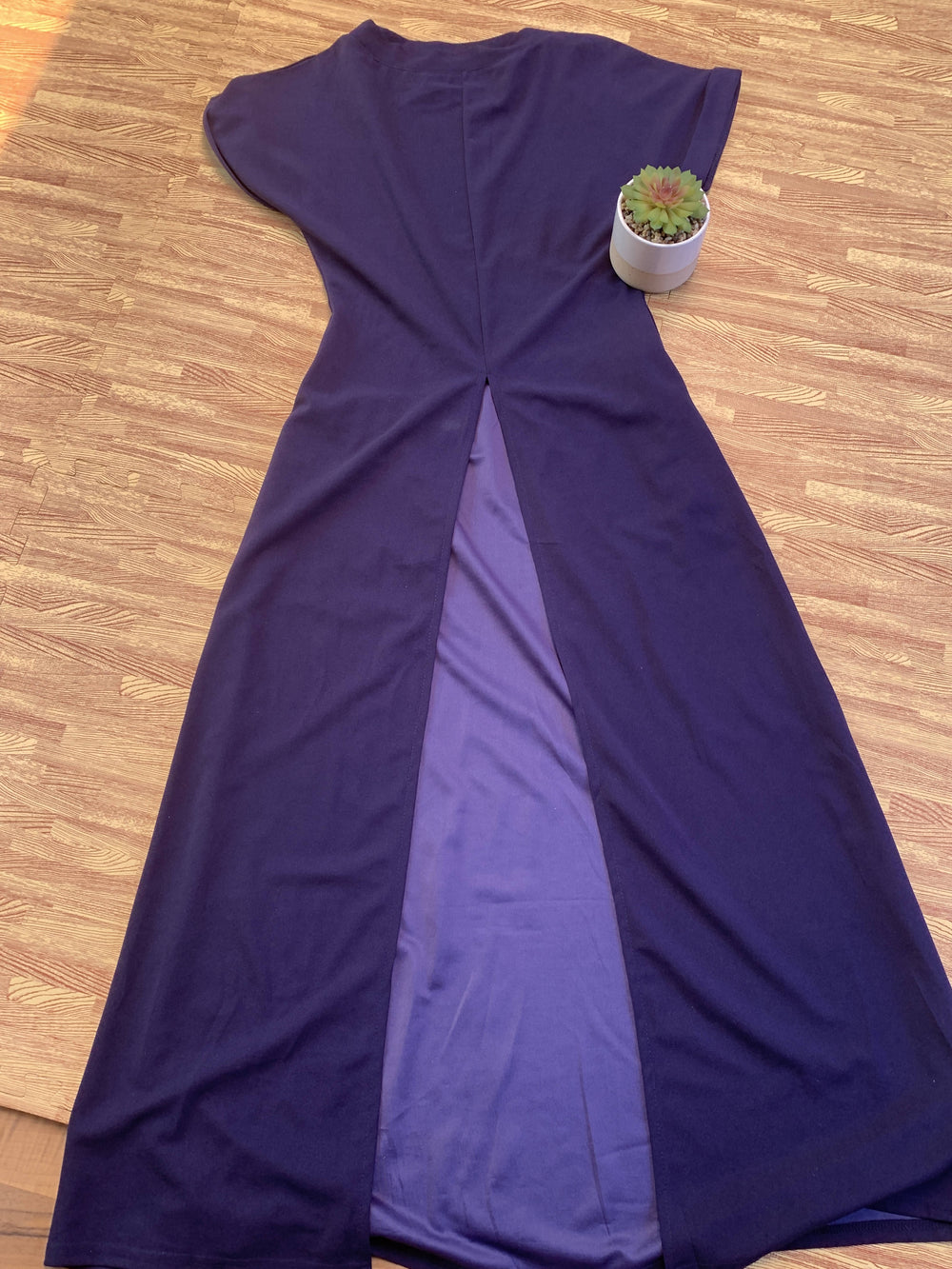 Image of Long Dress Top With Slit