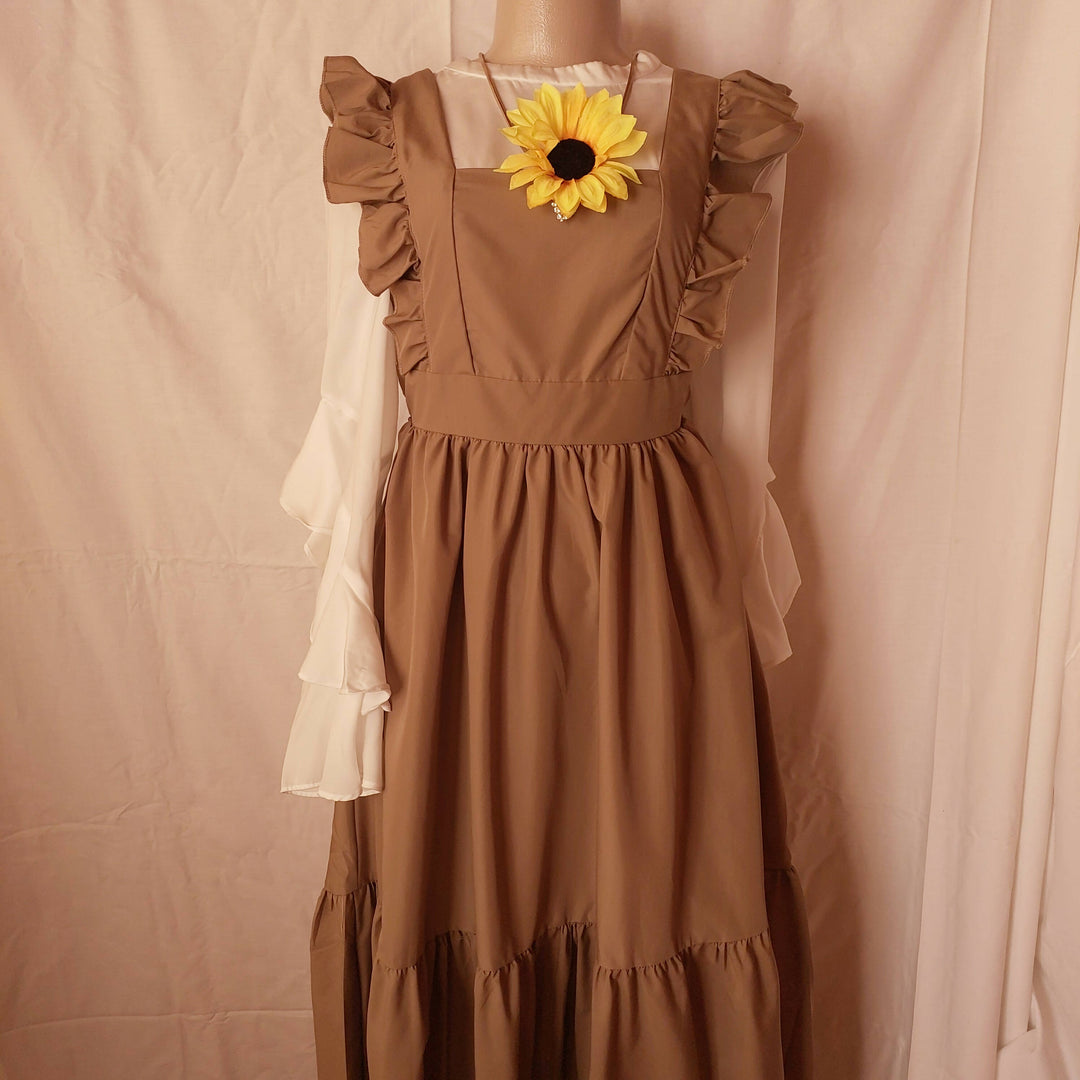 Image of Mocha Pinafore Dress